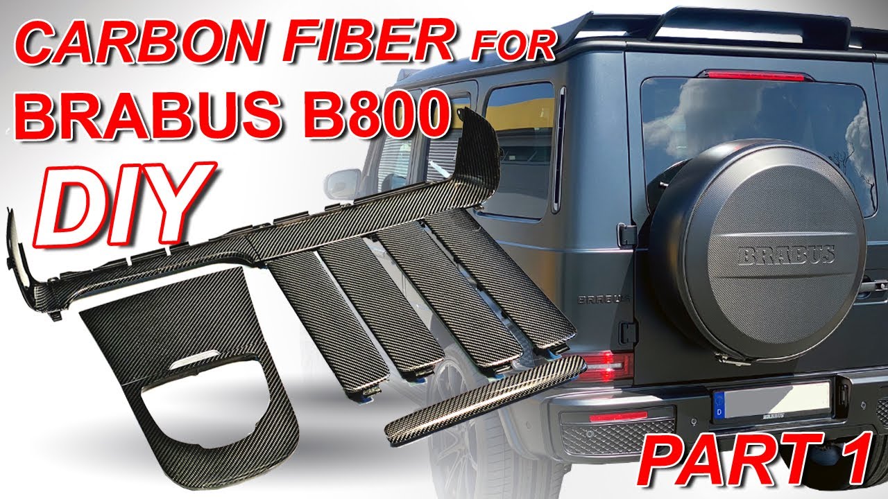 DIY Carbon Fiber skinning Parts for BRABUS B800 (PART 1)