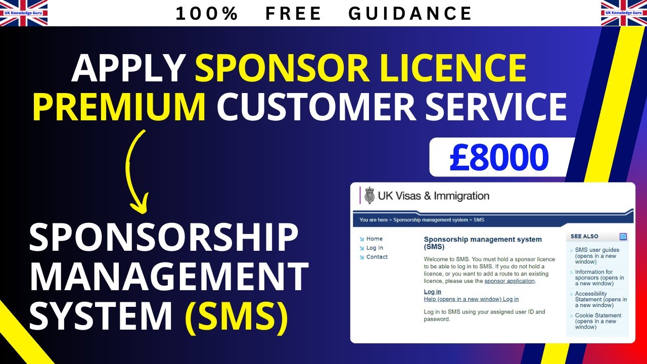 How to apply Sponsor Licence Premium Customer Service &pound;8000 | SMS Sponsorship Management System