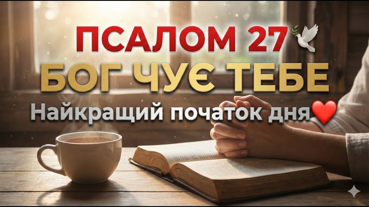 ПСАЛОМ 27🕊 Вмикай це ЩОРАНКУ🙏 ЗНИКНЕ СТРАХ Ця молитва поверне тобі МИР та СИЛУ ❤️