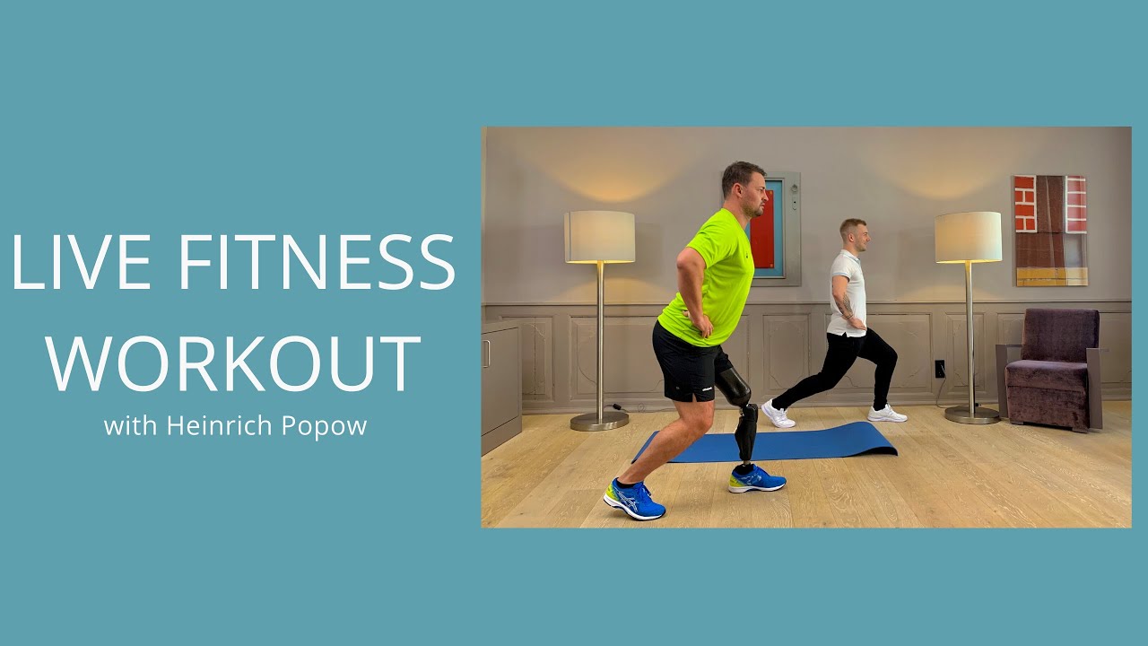 Day 1 Live Fitness workout with  Heinrich Popow - Full Body | Ottobock