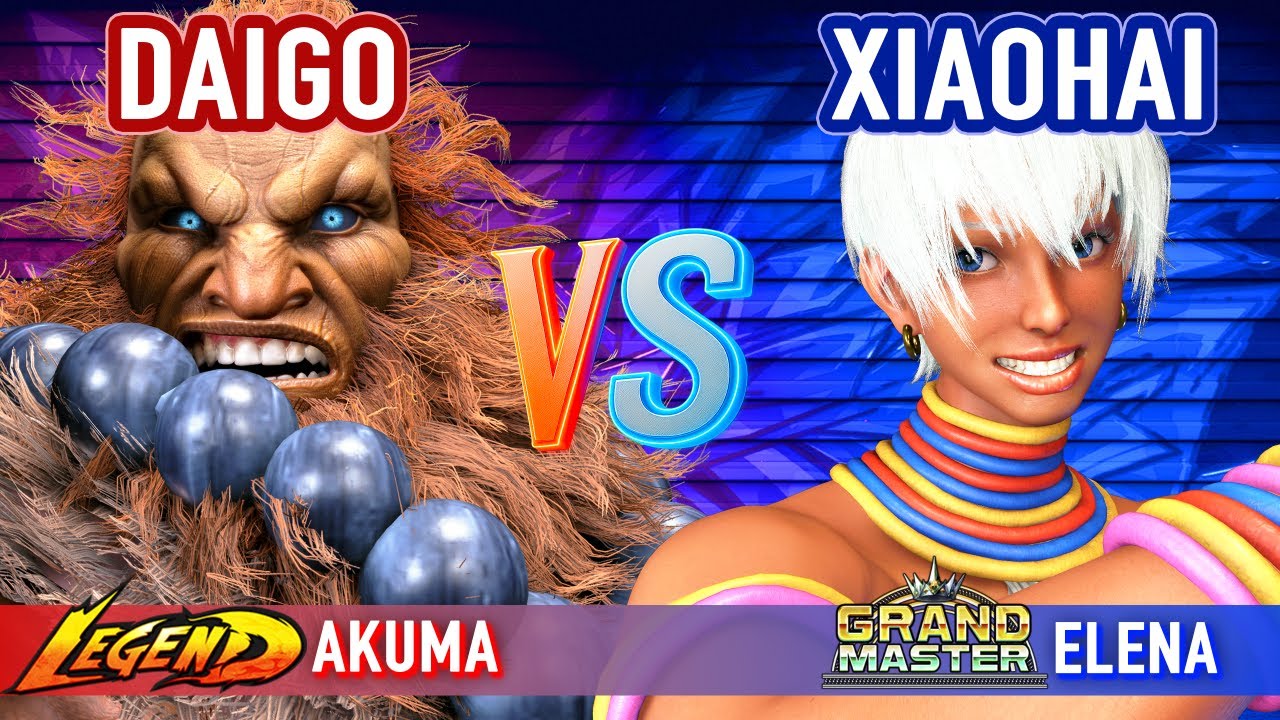 SF6 ▰ DAIGO (Akuma) vs XIAOHAI (Elena) ▰ High Level Gameplay