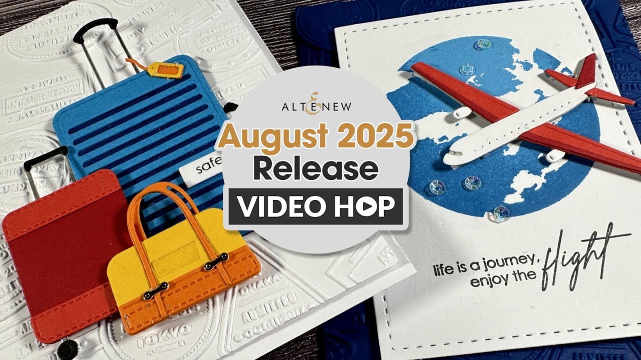Travel themed cards | Altenew Video Hop + Giveaway