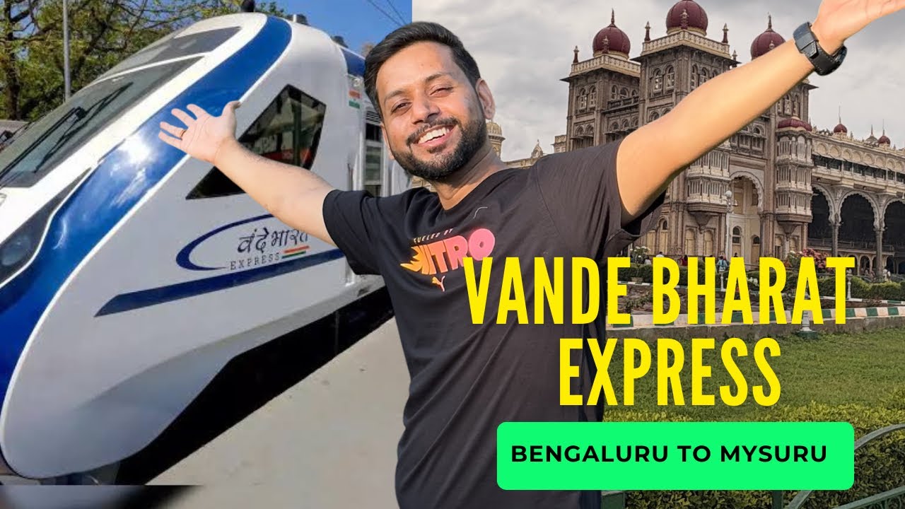 🚆 Vande Bharat Express Experience 🇮🇳 | Bangalore to Mysore Journey in India’s Fastest Train! #viral 