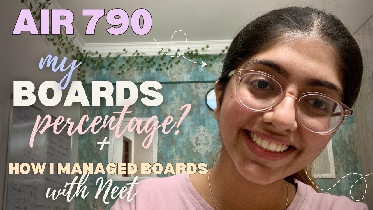 My Boards % Revealed 👀 | How I Balanced Boards & NEET #neet #boardexam