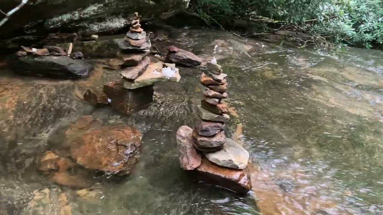 Epic Secret Spots at the Lower Cascades Falls in Hanging Rock State Park Stokes County NC