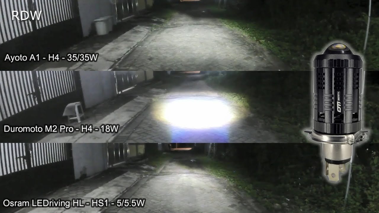 Review Lampu Duromoto M2 Pro 18 Watt H4 - HS1 di motor Yamaha Byson
