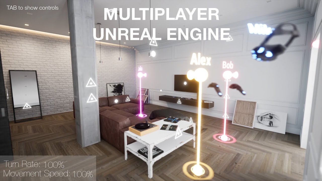 Unreal Engine Interior Visualisation l Multiplayer Screencast l Ambient Prod.