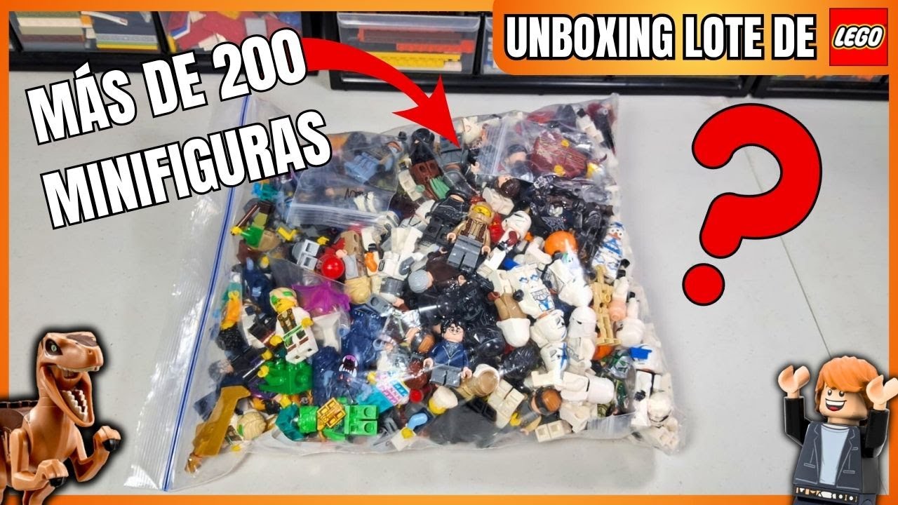 ¡LOTE DE MÁS DE 200 MINIFIGURAS LEGO!