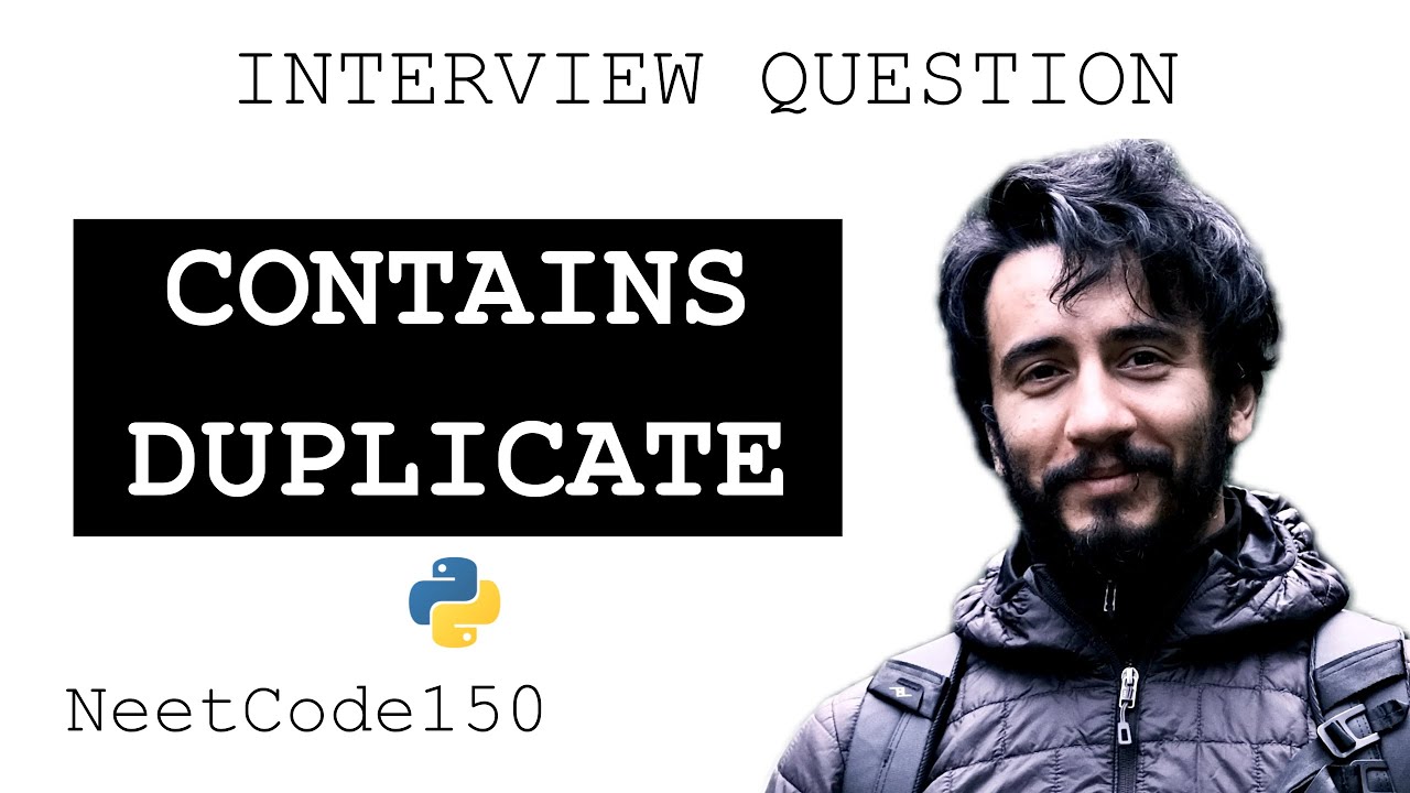 Contains Duplicate • NeetCode150 • Python