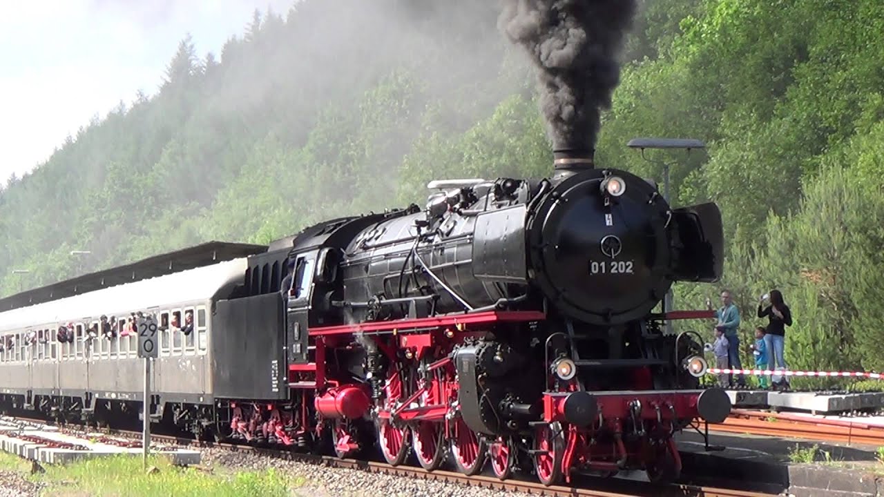BR 01 202 Ausfahrt PS - Dampf auf der Biebermühle 01.06.2014 Pirmasens Nord