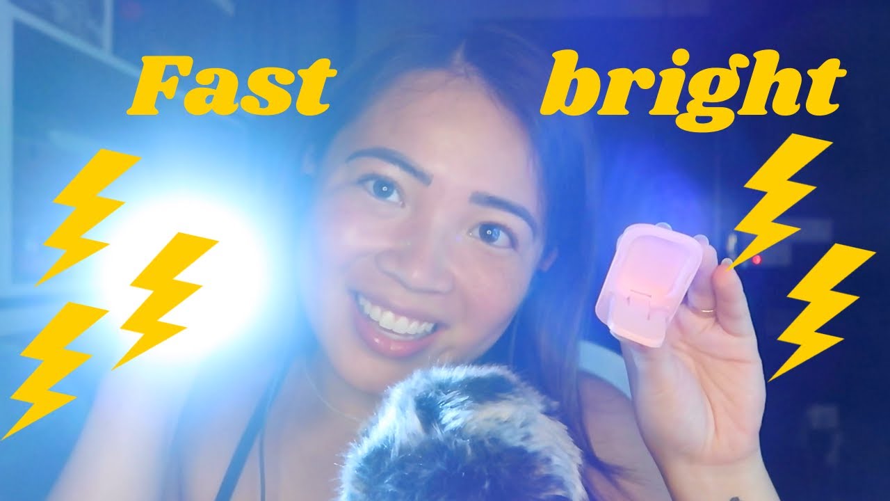 ASMR Light Triggers (Fast & Bright!) #asmrlighttriggers ⚡️✨💤🔦