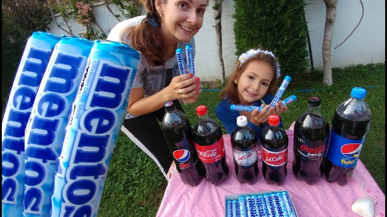 ÇILGIN KOLA MENTOS , ÇOK EĞLENDİK