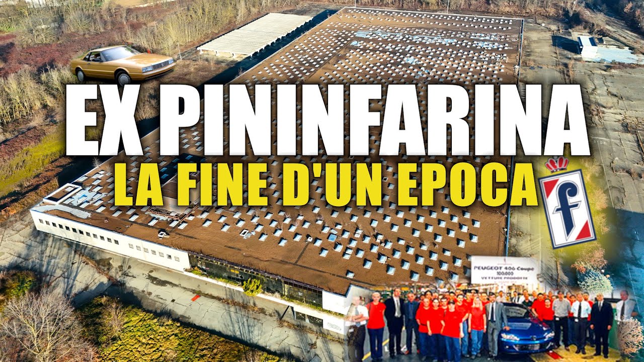 ENORME STABILIMENTO PININFARINA ABBANDONATO: QUELLO CHE RESTA DELL'ERA AUTOMOBILISTICA ITALIANA!