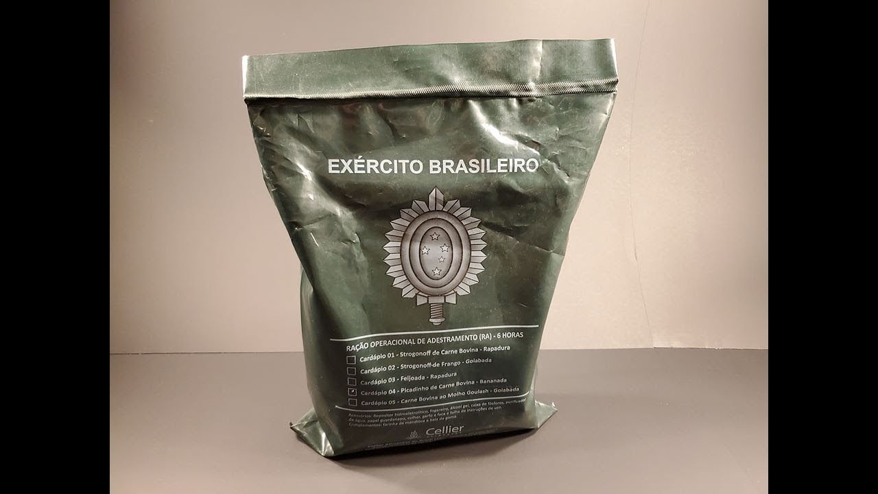 2018 Brazilian Army MRE Operational Ration (6 Hours) Review Meal Ready to Eat Tasting Test