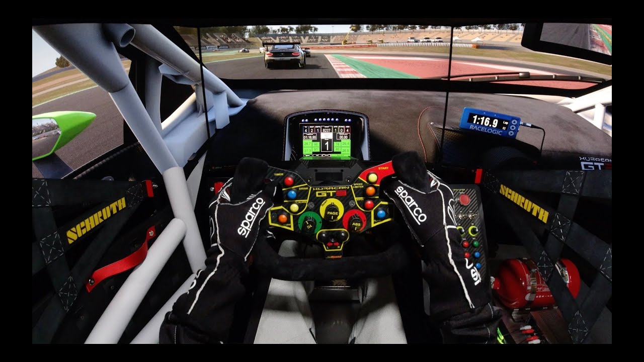 Assetto Corsa Competizione | Barcellona - Huracan GT3 - Sim Racing - Fanatec | Triple Screen onboard