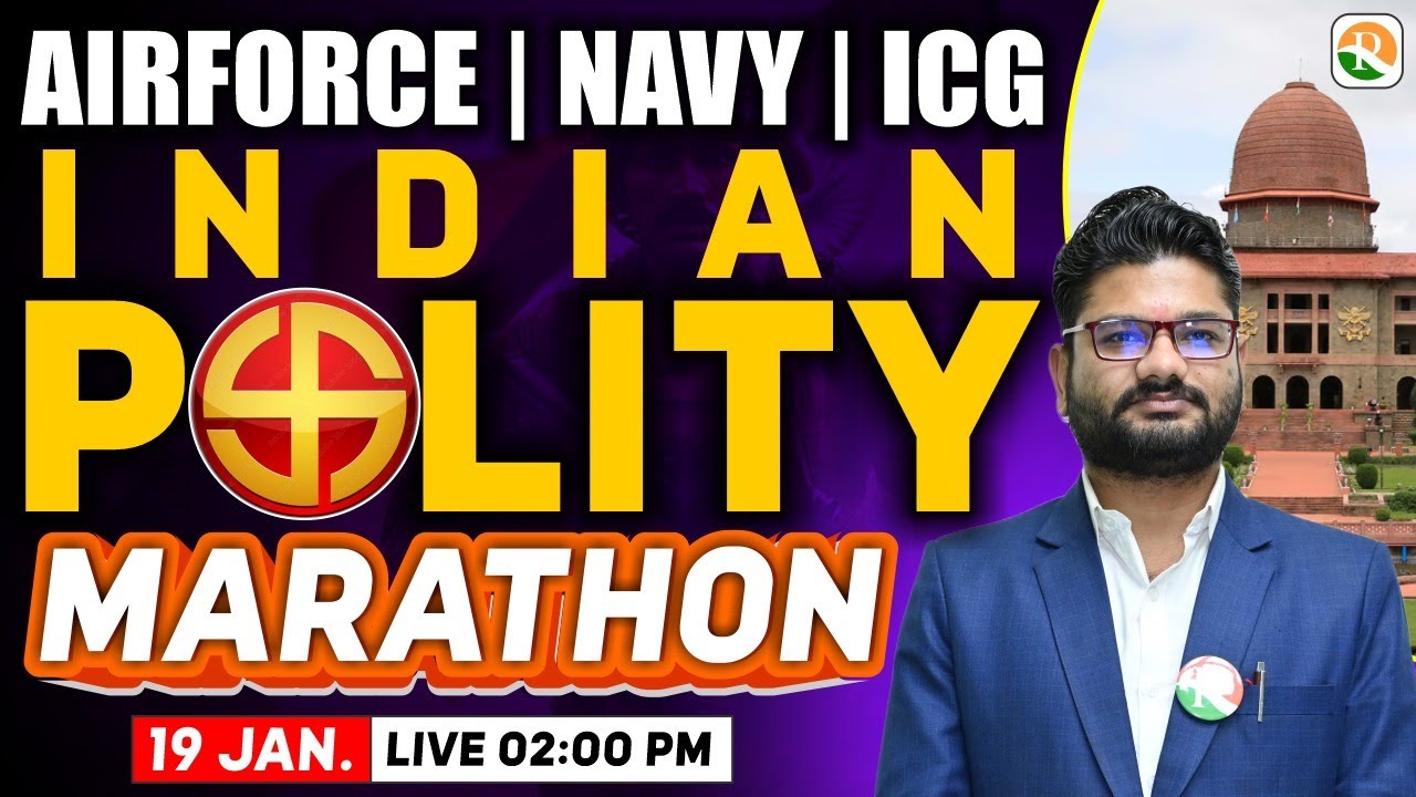 Indian Polity One Shot for Airforce, Navy, ICG | AIrforce Y Group GK Class | RS SIR