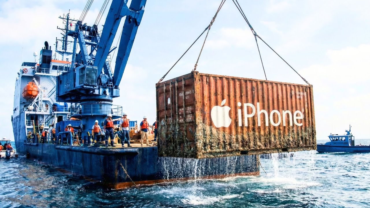 $280M CONTAINER OF IPHONES DISCOVERED ON THE OCEAN FLOOR | REAL SALVAGE RECOVERY