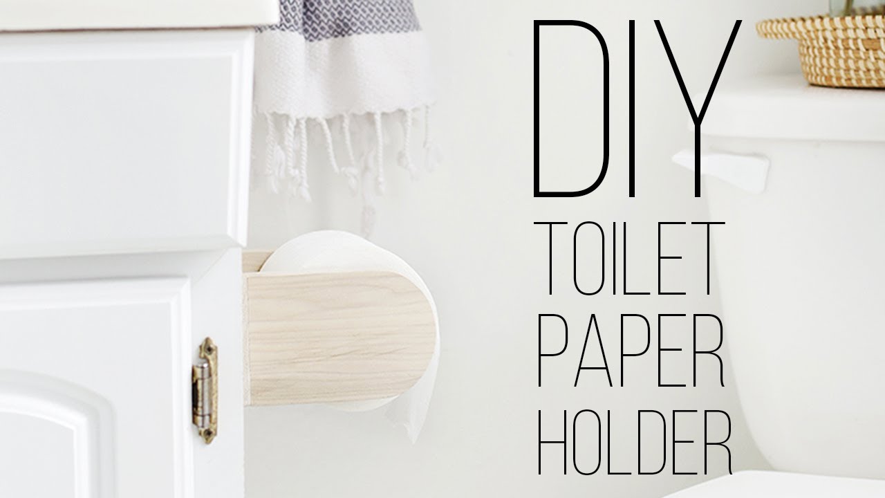 DIY Minimal Toilet Paper Holder