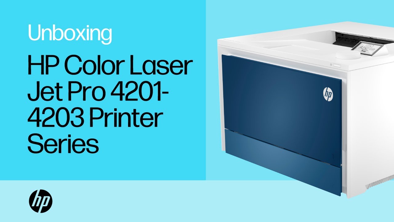 How to unbox and set up the HP Color LaserJet Pro 4201-4203 printer series | HP Support