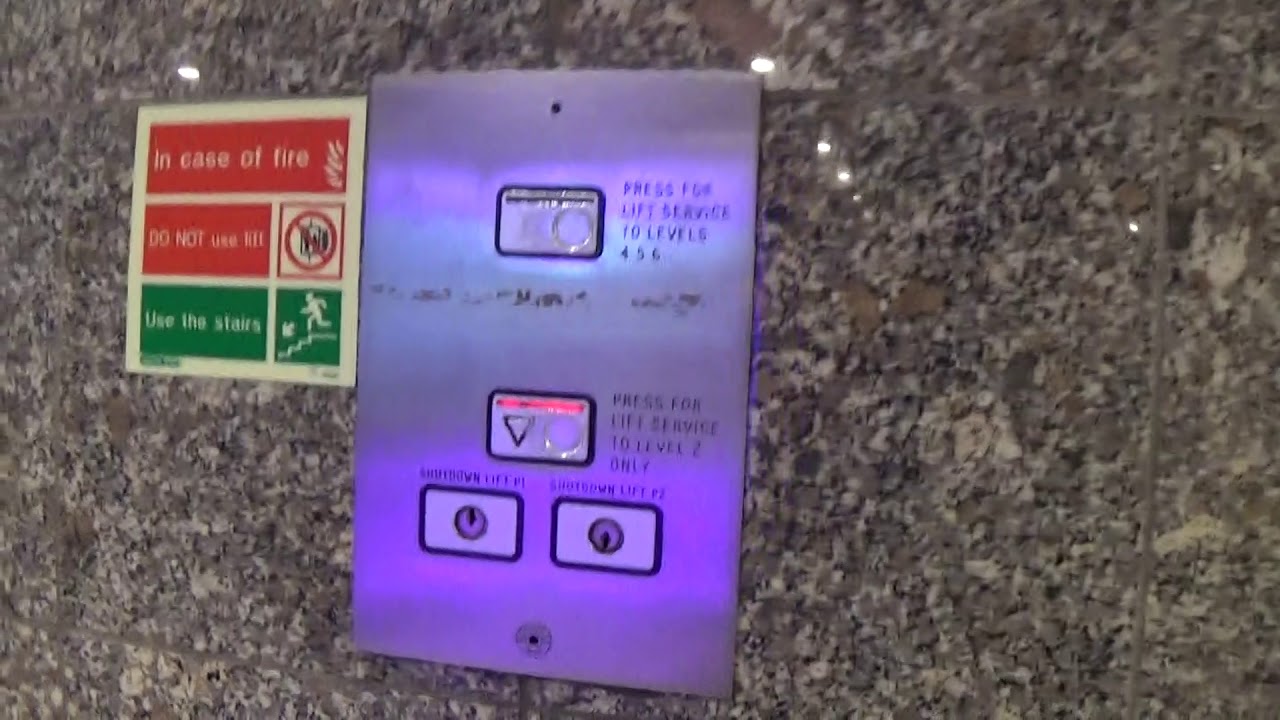 Schindler Elevator At The CastleCourt Car Park Belfast (Going Up)