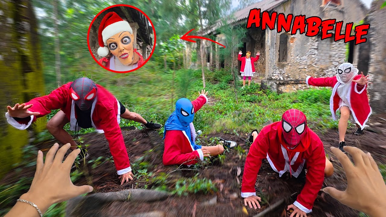 Pro 5 Spider-Man Meets ANNABELLE Serbian Dancing in Abandoned Laboratory ( Chasing POV )