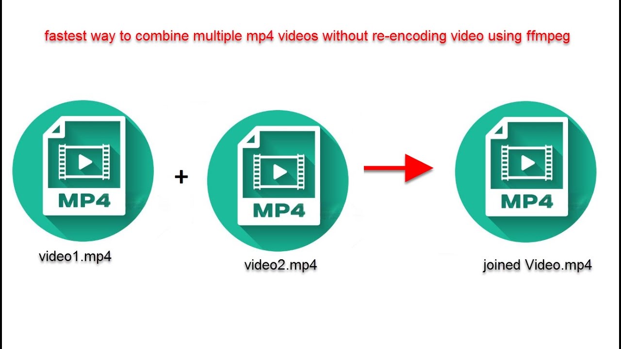 fastest way to #combine multiple mp4 #videos (without re-encoding video) using #ffmpeg | #join