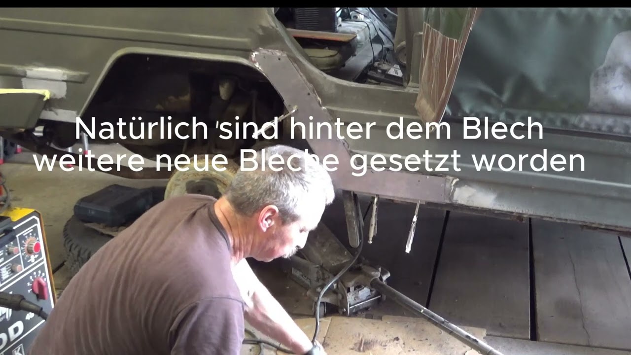VW Iltis Arbeitsfortschritte Karosserie