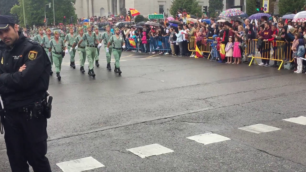 La Legión en la Fiesta Nacional de España el 12 Octubre de 2018.