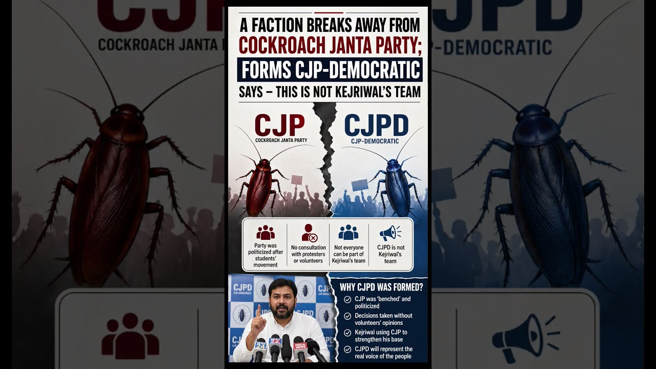 CJP में बड़ी टूट! अलग गुट ने बनाई CJP-Democratic, कहा- 'ये केजरीवाल की टीम नहीं' #breakingnews