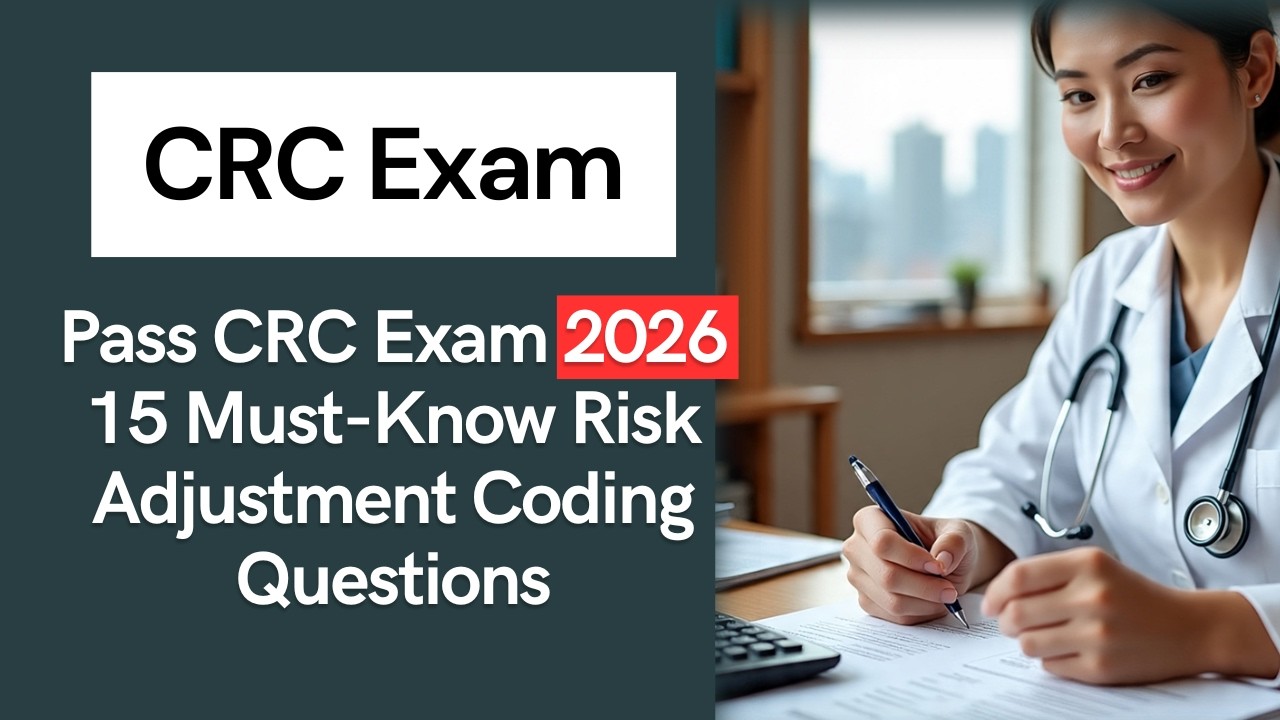 Сдайте экзамен CRC в 2026 году | 15 вопросов по кодированию корректировки рисков, которые необход...
