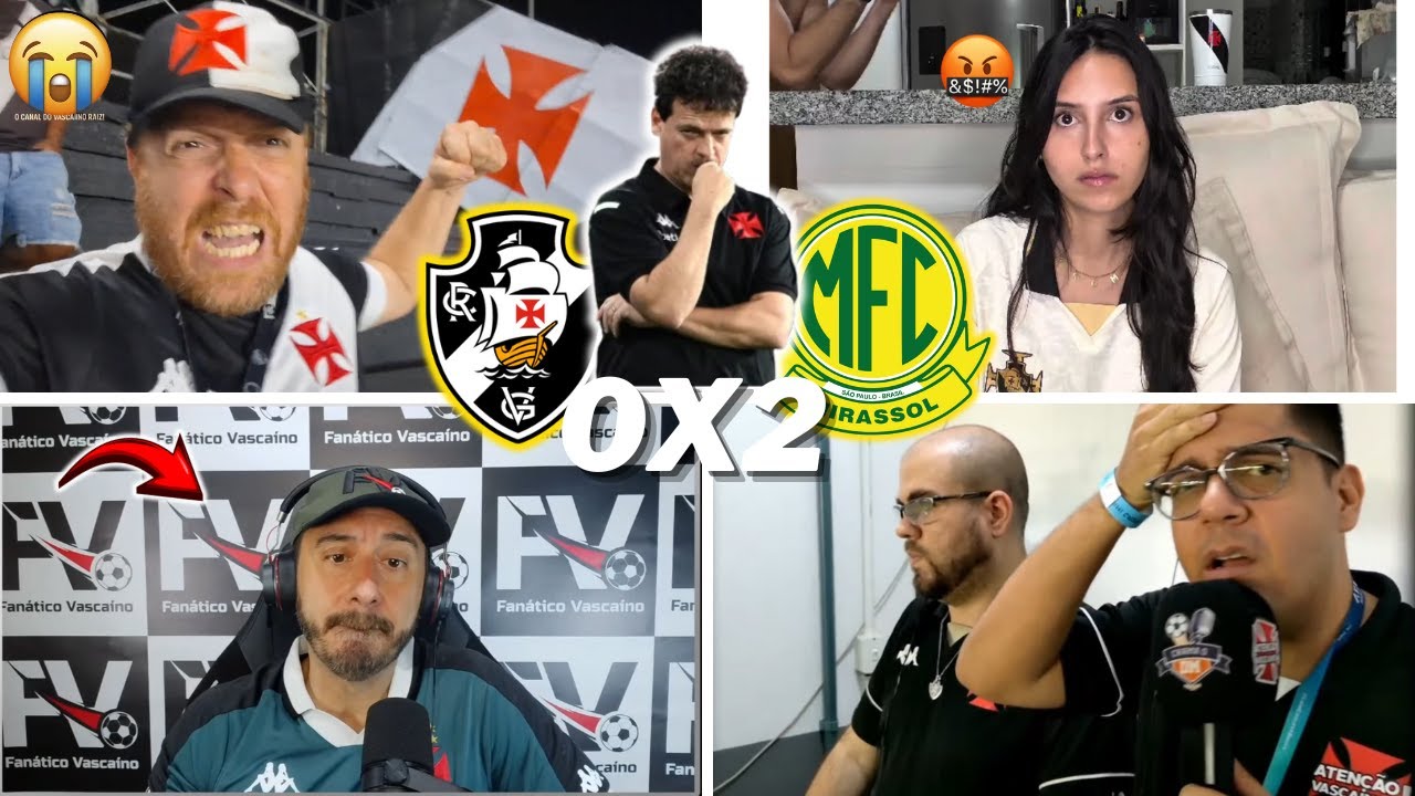 REA&Ccedil;&Otilde;ES DOS VASCAINOS REVOLTADOS | VASCO 0 X 2 MIRASSOL | BRASILEIR&Atilde;O 2025- VAMOS RIR KKKKK