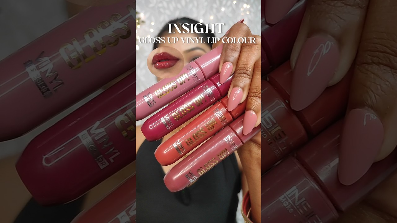 Insight Cosmetic New Gloss Up Vinyl Lip color #newlaunch #lipstickswatch #lipstick #makeup