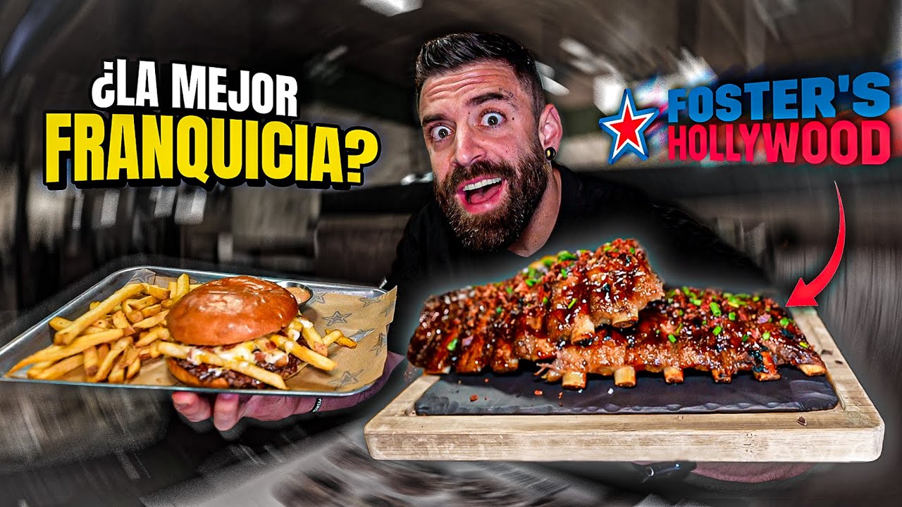 COMIENDO TODO LO QUE VEO en FOSTER HOLLYWOOD &iquest;ES LA MEJOR FRANQUICIA?