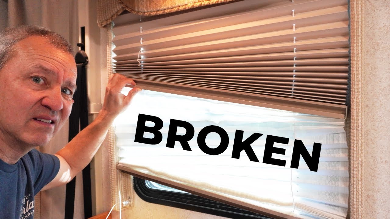 EASIER Way To Restring RV Day / Night Pleated Shades (Step-By-Step DIY Repair)