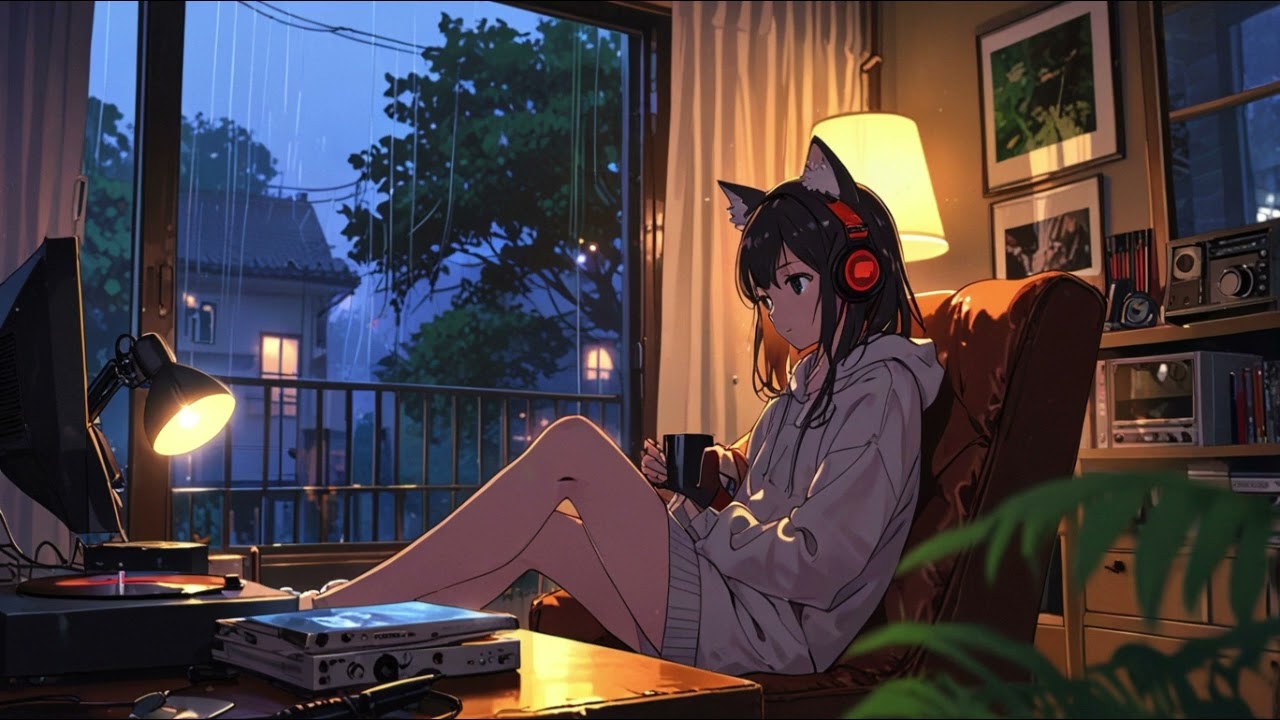 1 Hour of Rainy Lo-fi 🌧️ | Chill Beats to Relax, Study & Sleep