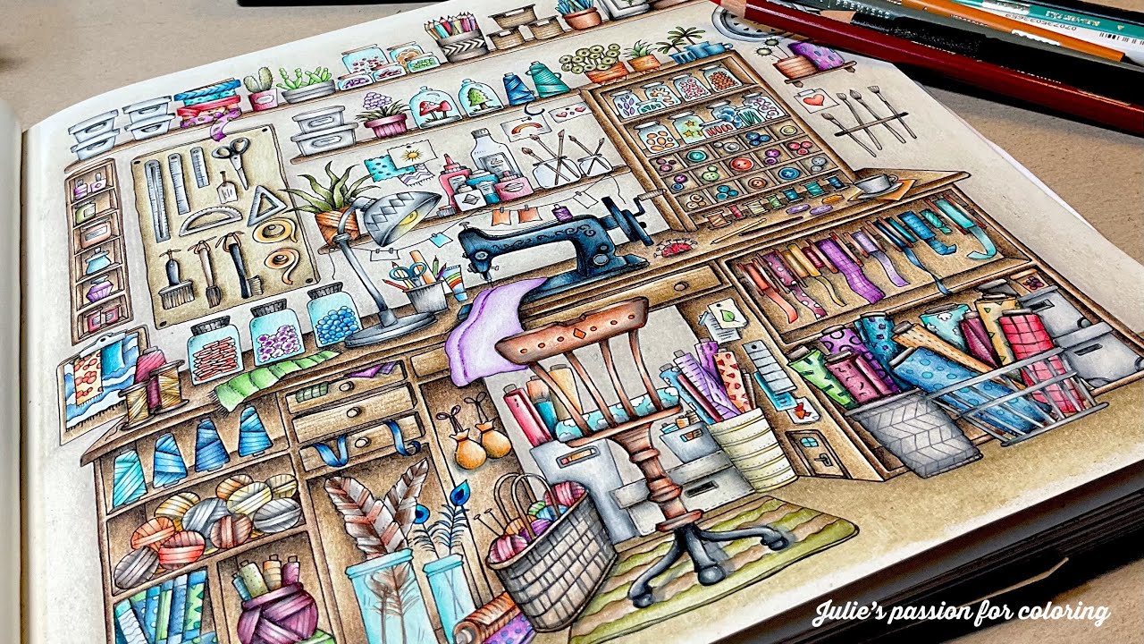 🌹 Rooms of wonder by Johanna Basford ✏️ prismacolor pencils - PART 3 - easy coloring tutorial