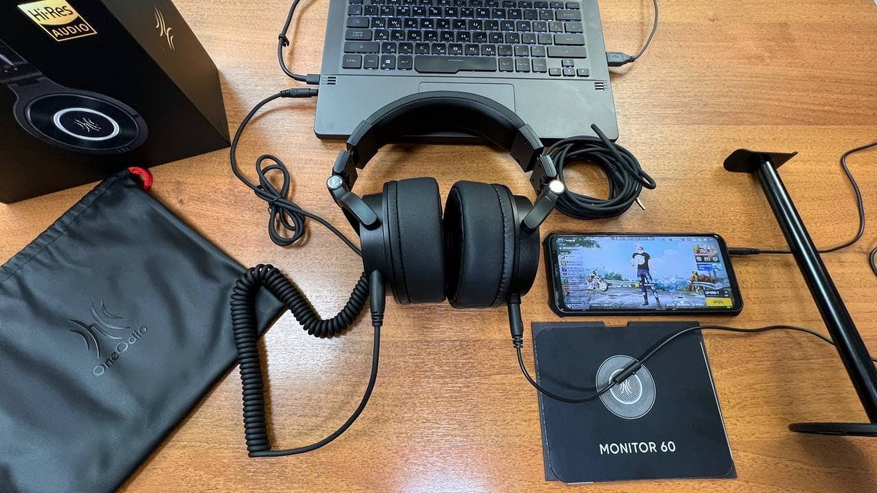 ТЕСТИРУЮ СТУДИЙНЫЕ НАУШНИКИ НА ROG PHONE 5 и IPHONE 13 PRO MAX OneOdio Monitor 60 studio Headphones