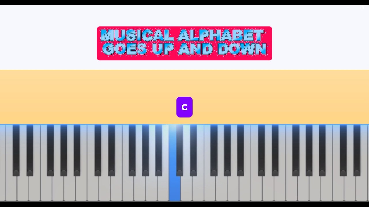 Musical Alphabet Goes Up and Down