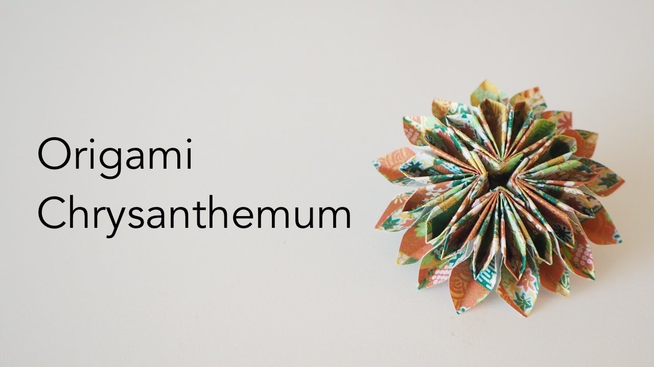 Traditional Origami Chrysanthemum Tutorial
