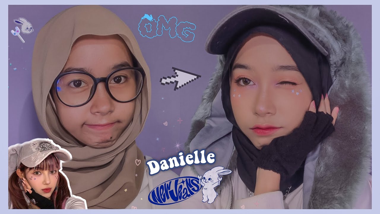 NEWJEANS DANIELLE INSPIRED MAKEUP TUTORIAL, NEWJEANS OMG MAKEUP - Willy Puspita
