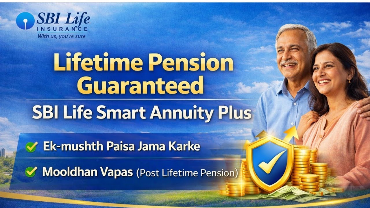 Sbi Life Smart Annuity Plus | One Time Investment & Life Time Pension |  Explained in Hindi