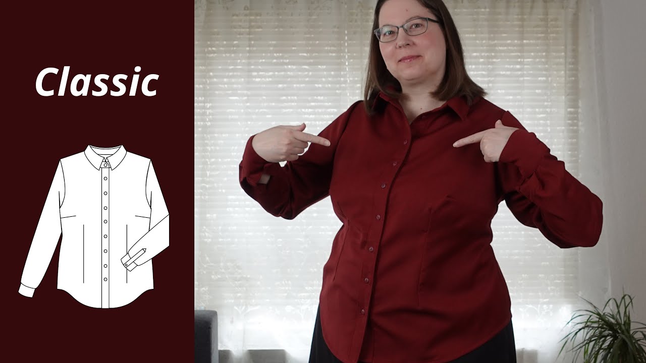 How to sew a classic button down shirt (with free pattern)