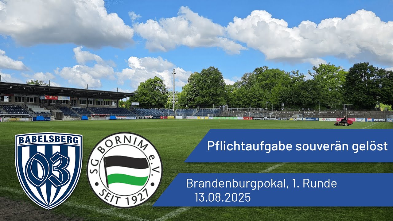 Pflichtaufgabe souverän gelöst | Babelsberg 03 vs. SG Bornim | #nulldreitv