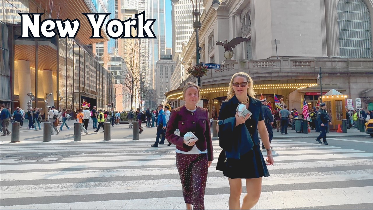 Spring in Midtown Manhattan 🌸 | New York City 4K Walking Tour