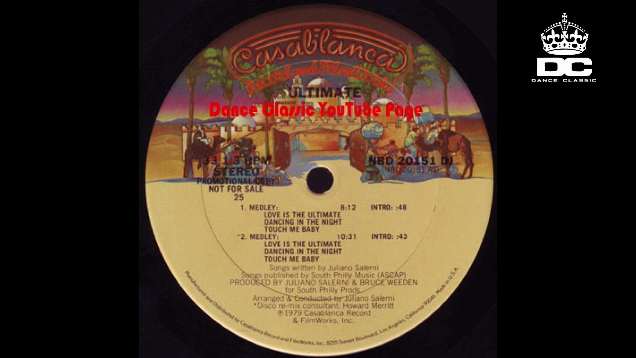 Ultimate - Medley: Love Is The Ultimate/Dancing In The Night/Touch Me Baby (Extended Version)