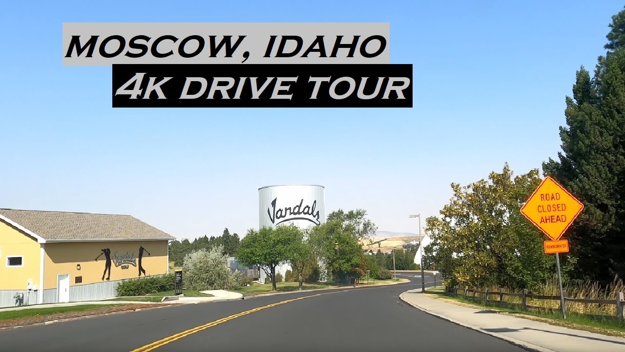 Moscow, Idaho | 4k Driving Tour | Dashcam