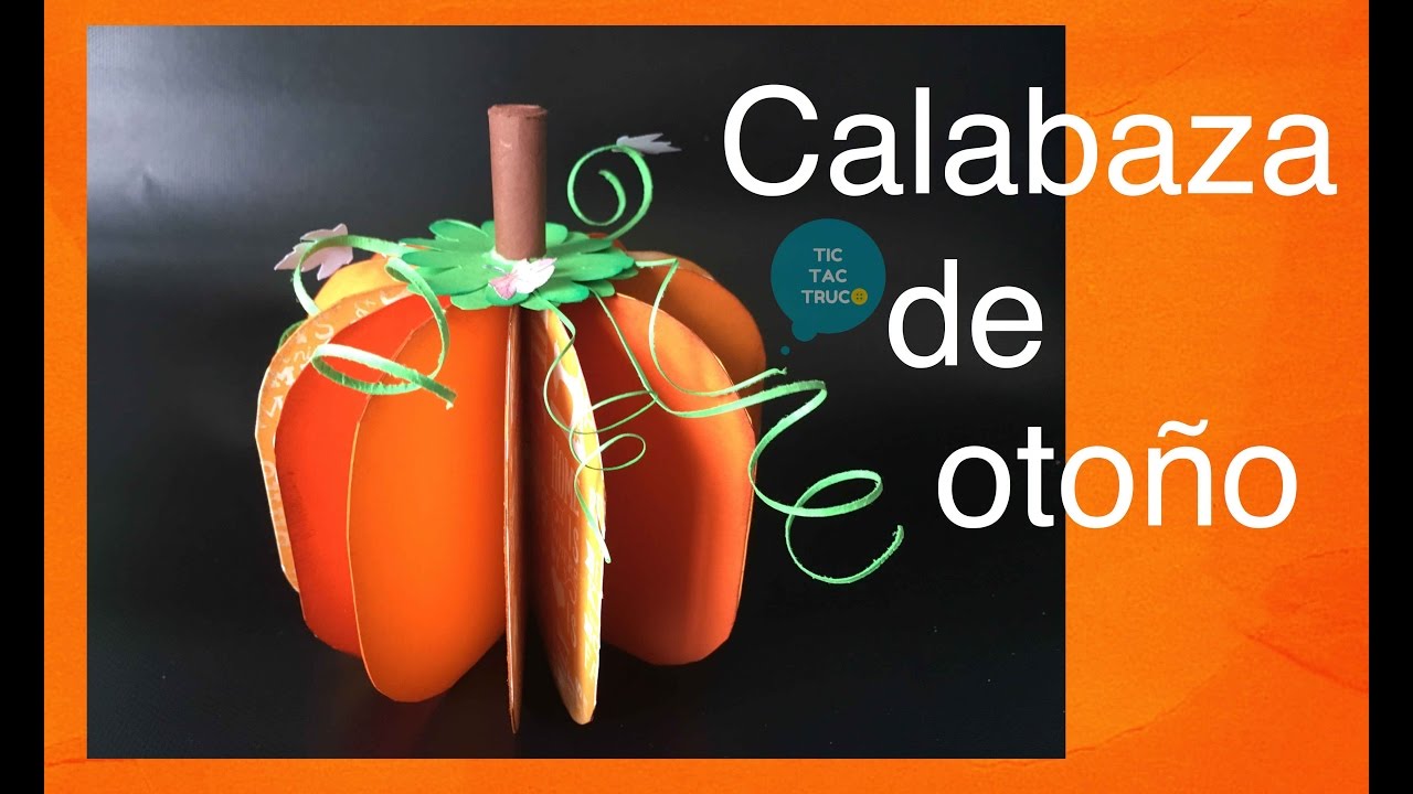 Calabaza de otoño para halloween de scrap