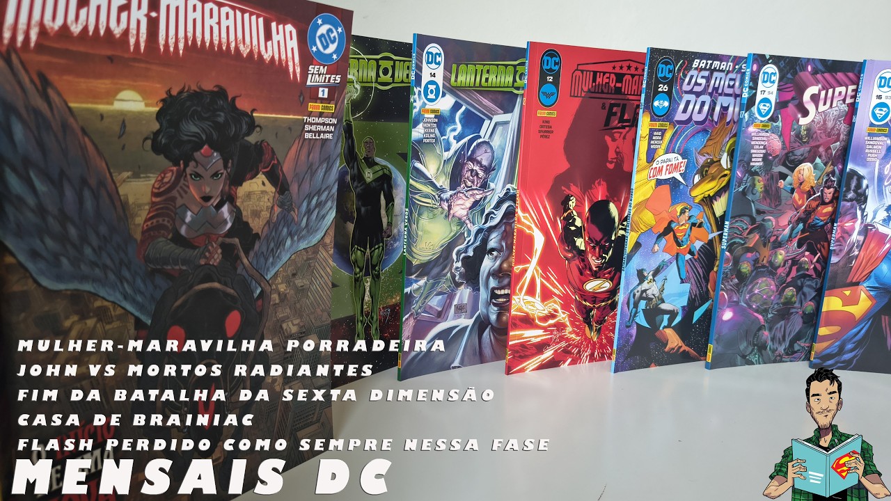 HQS MENSAIS-BATMAN/SUPERMAN 26 E 27, SUPERMAN 16 E 17, LANTERNA 13 E 14, ABSOLUTE MULHER-MARAVILHA 1
