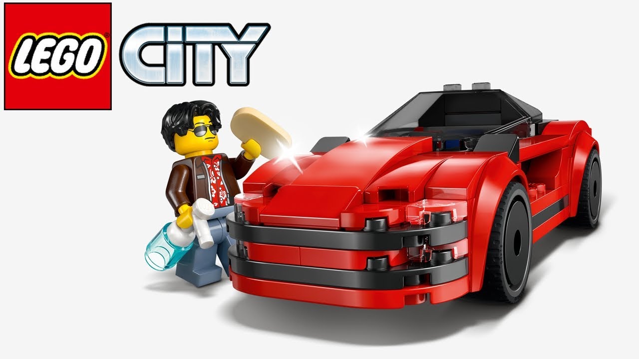 LEGO City Red Sports Car 60448 - Speed Build Review | LEGO 60448