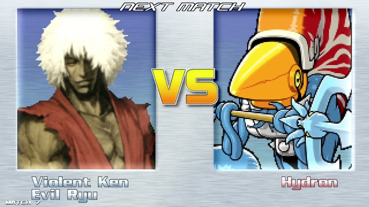 C.R M.U.G.E.N Violent Ken and Evil Ryu Arcade Mode